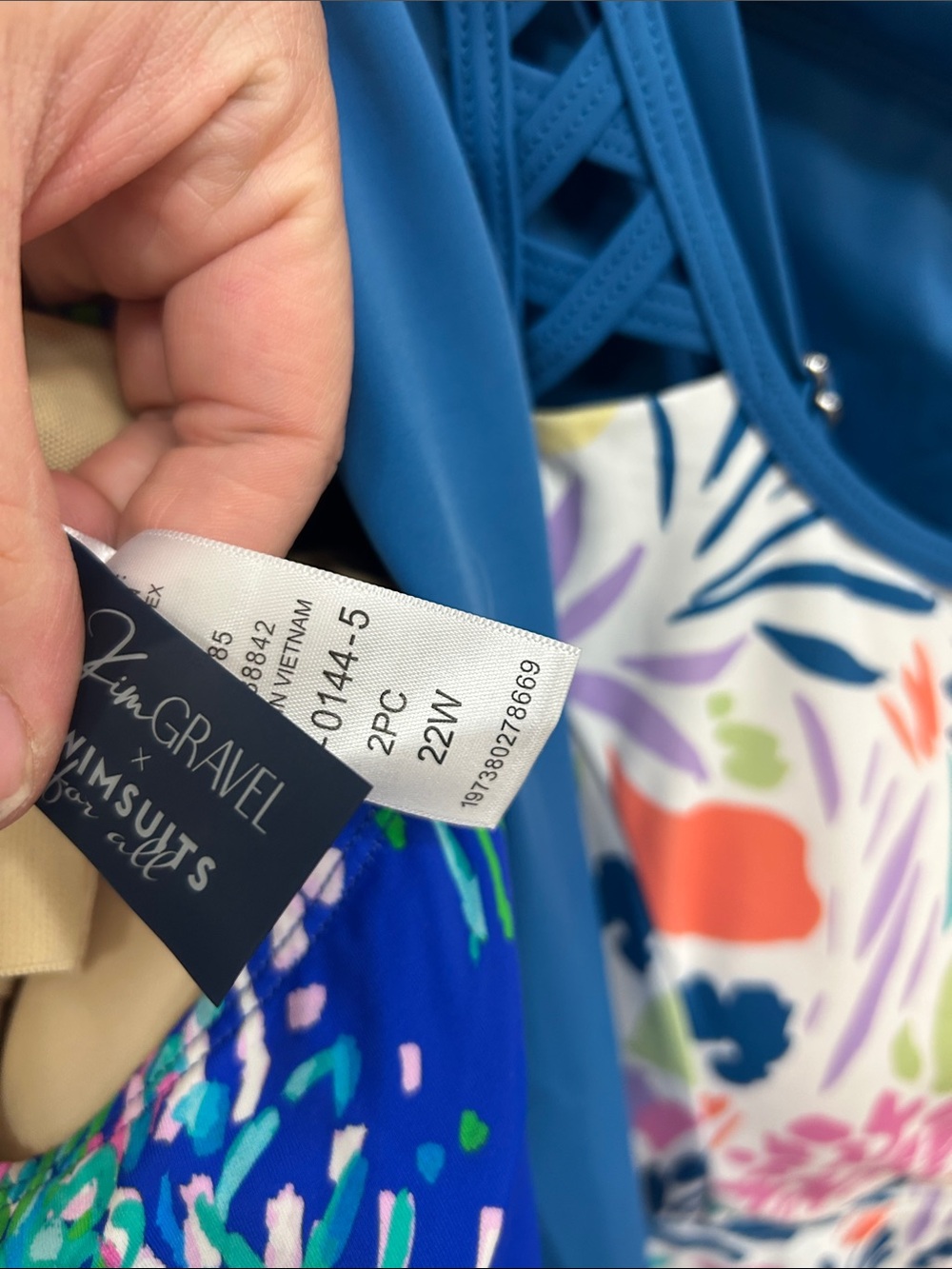 🔥4 For $35❗️QVC Mixed Swimwear Lot - Pink, Teal, Royal Blue and Floral🔥 - Picture 3 of 5